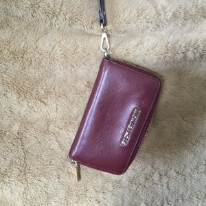 Michael Kors SM Merlot Wristlet
